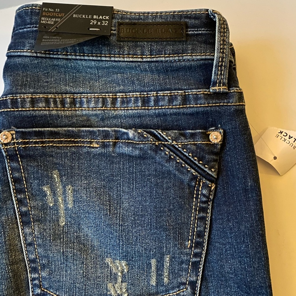 Buckle Black No 53 Reg Mid Rise 29x32 Jeans NWT